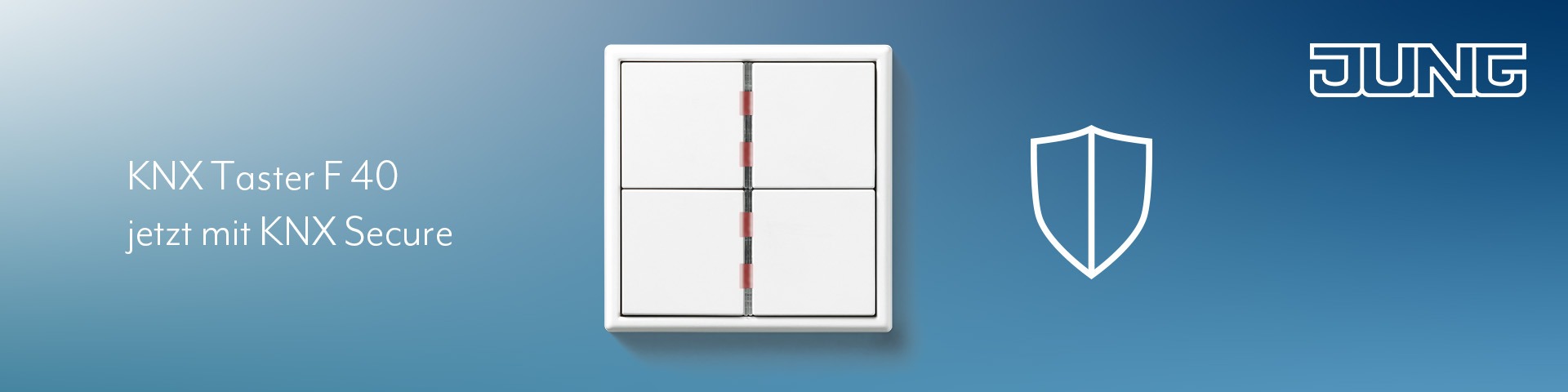 JUNG KNX Taster F 40 mit KNX Secure