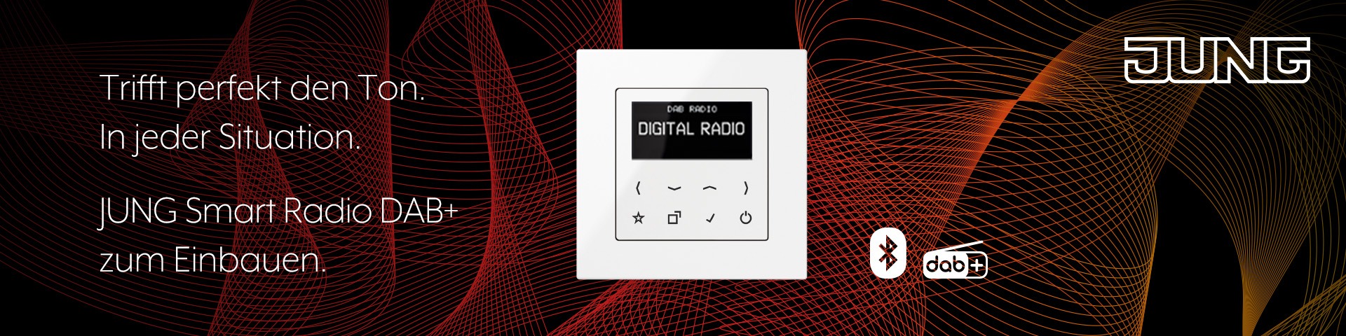 JUNG Smart Radio DAB+ zum Einbauen